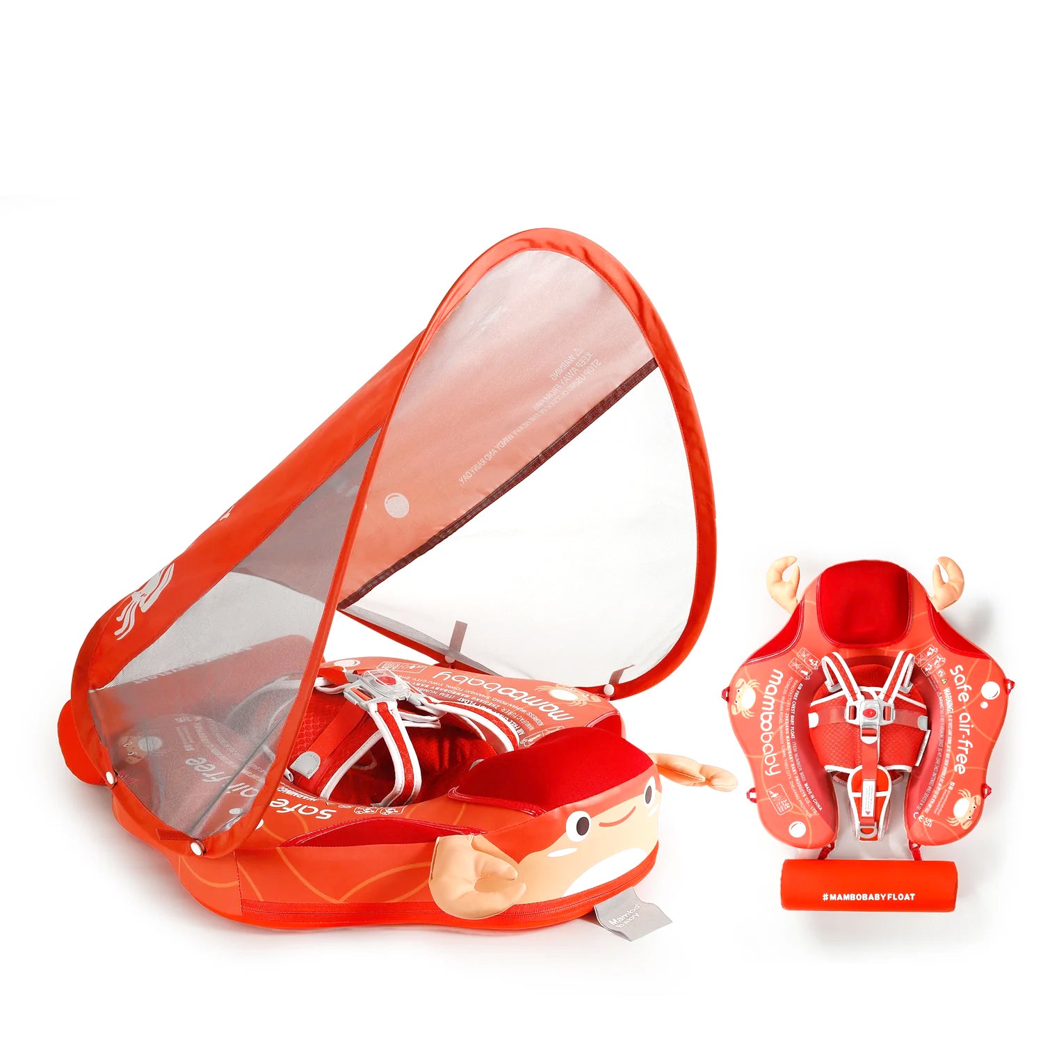Mambobaby Pool Float with Canopy and Tail Crab Mambobaby Float Shop
