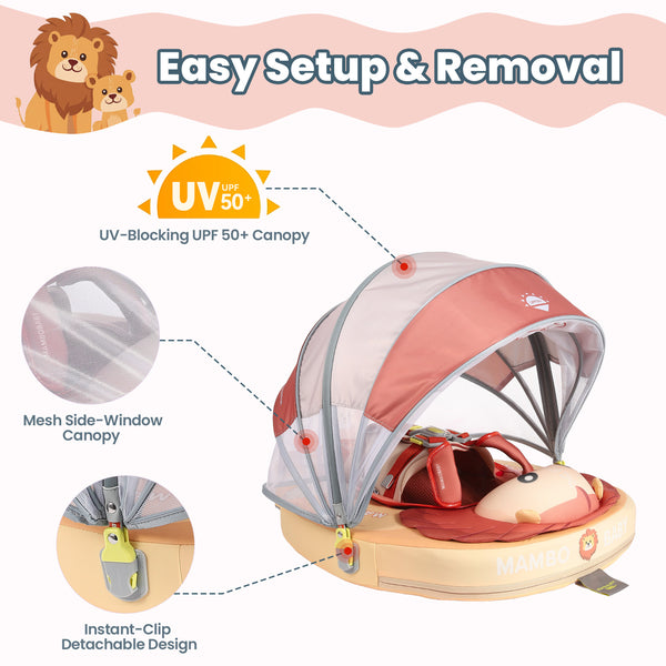 Mambobaby Air-Free Lion Chest Float with Full-Coverage
