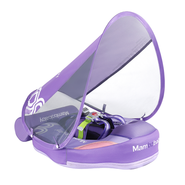 Mambobaby Pool Float Contrasting Theme with Canopy and Tail