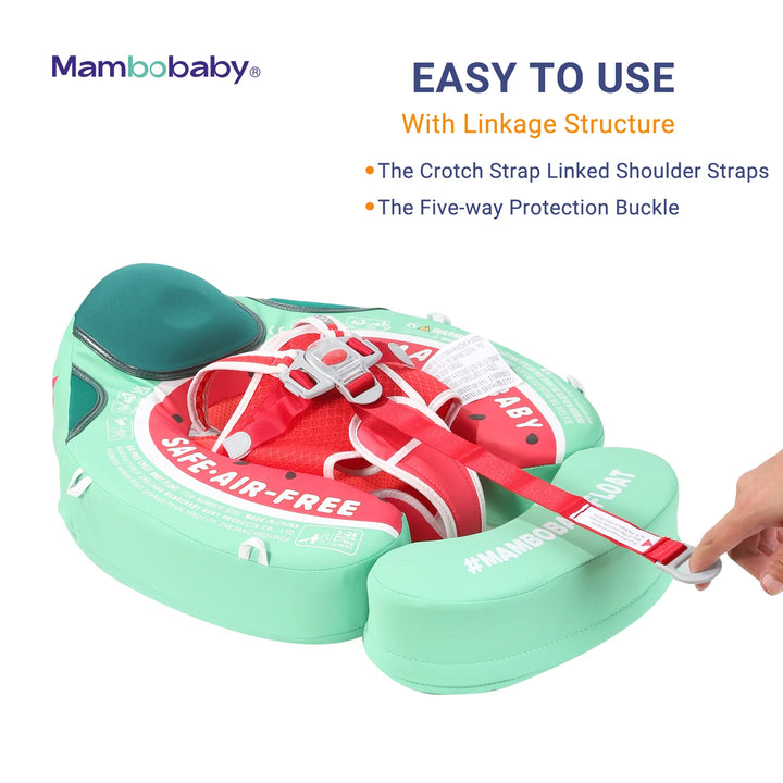 Mambobaby Pool Float with Canopy and Tail Watermelon