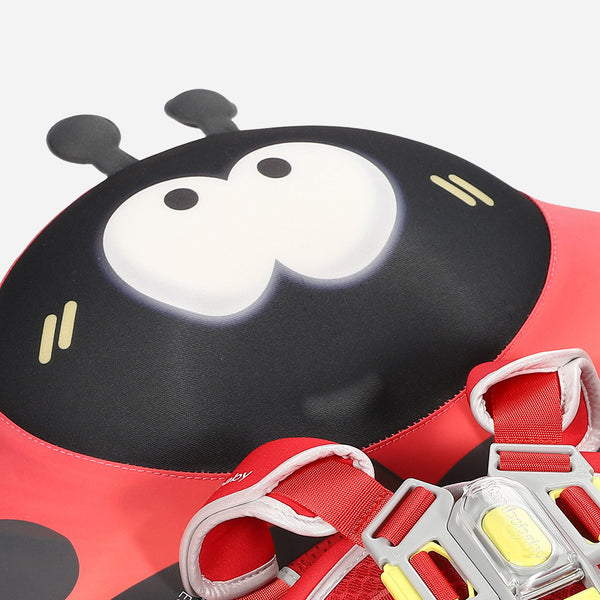 Mambobaby Air-Free Red Ladybug Chest Float with 3D Canopy