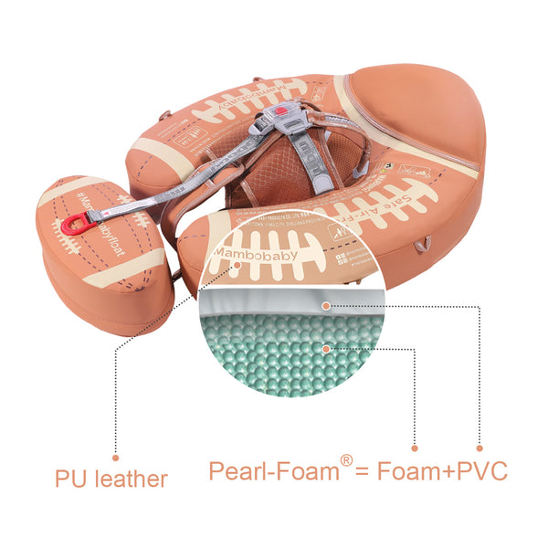Mambobaby Air-Free American Football Chest Float with Flat Canopy