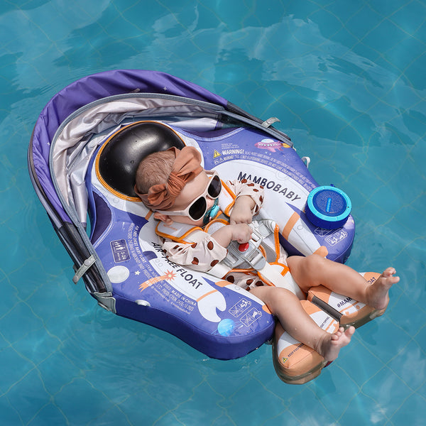 Mambobaby Air-Free Astronauts Chest Float with 3D Canopy