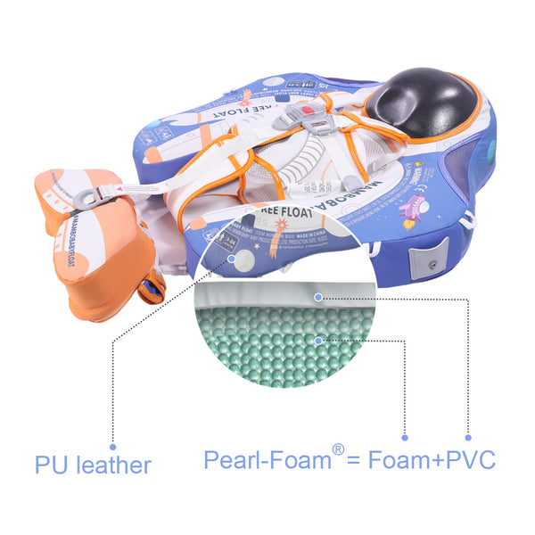 Mambobaby Air-Free Astronauts Chest Float with 3D Canopy