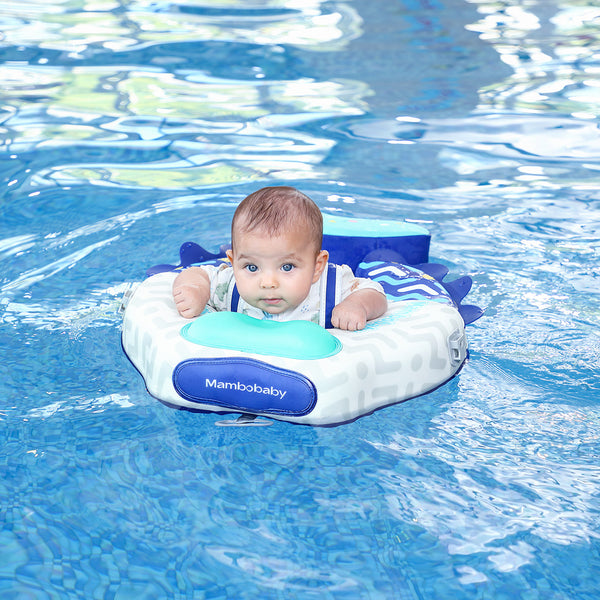 Mambobaby Air-Free Colorful Fish Chest Float with 3D Canopy