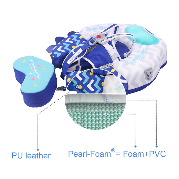 Mambobaby Air-Free Colorful Fish Chest Float with 3D Canopy