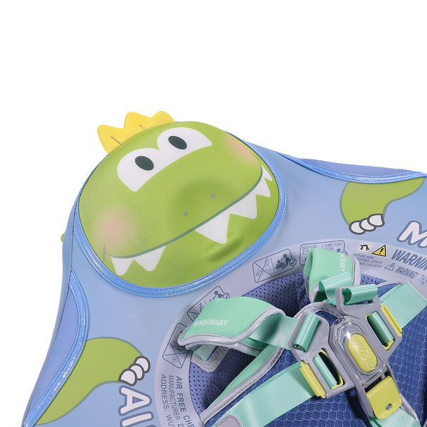 Mambobaby Air-Free Dino Jaw Chest Float with 3D Canopy