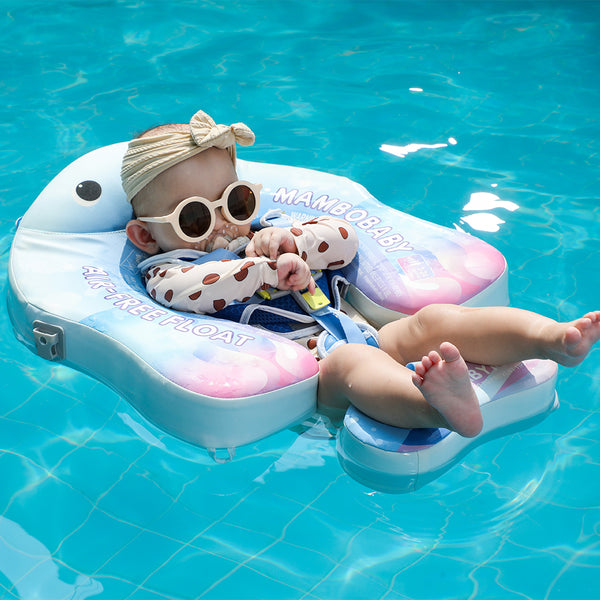 Mambobaby Air-Free Jellyfish Chest Float with 3D Canopy