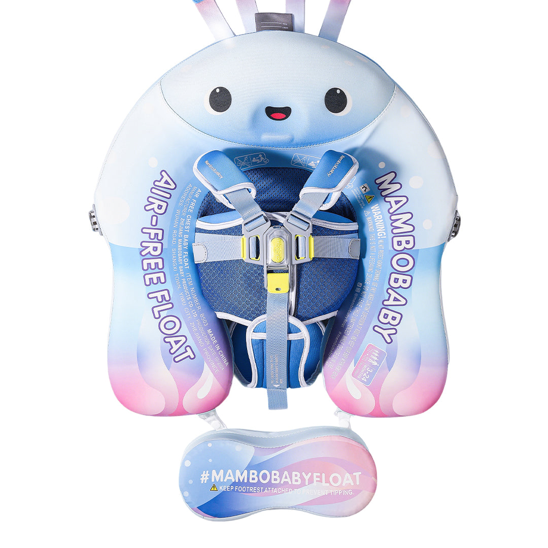 Mambobaby Air-Free Jellyfish Chest Float with 3D Canopy