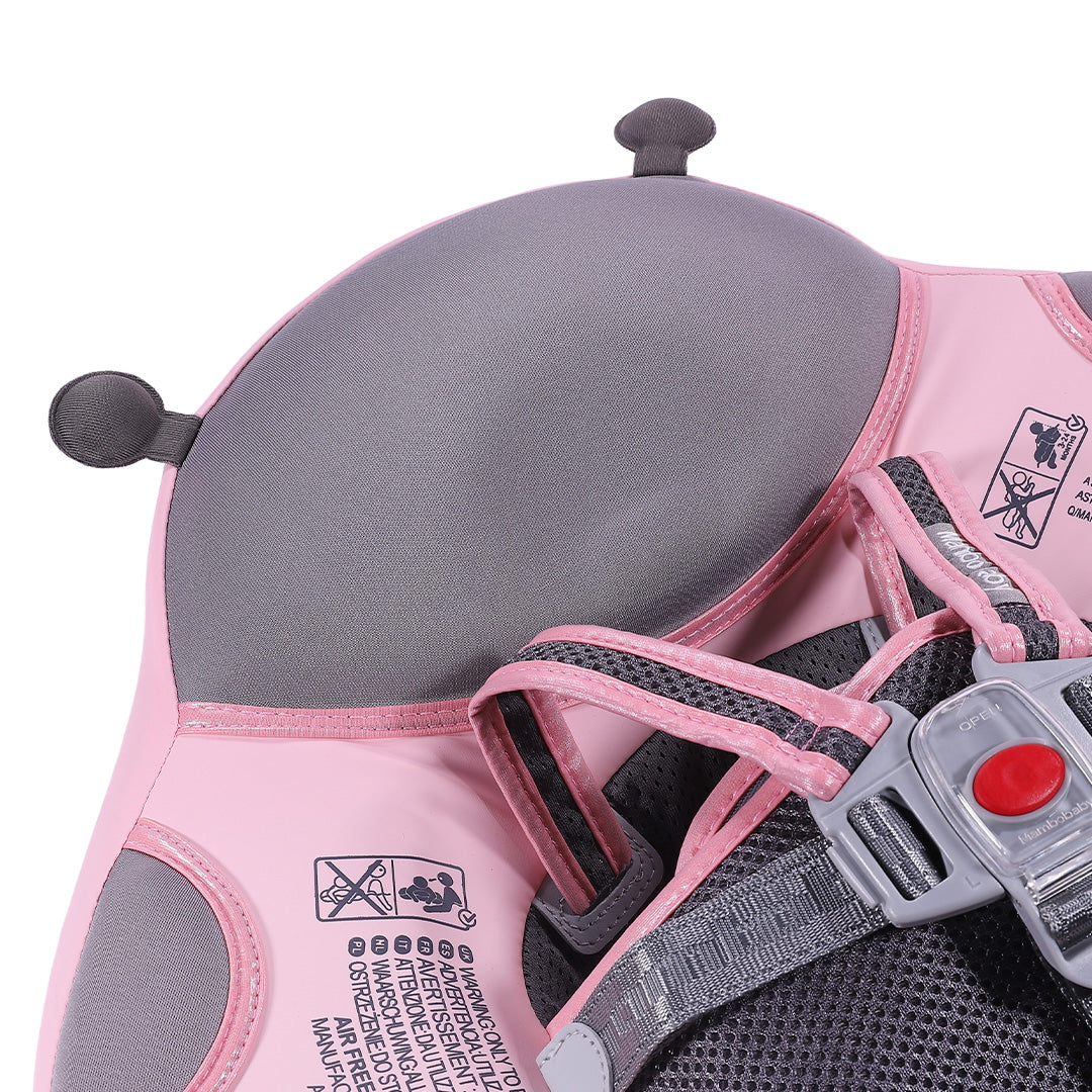 Mambobaby Air-Free Ladybug Chest Float with Flat Canopy