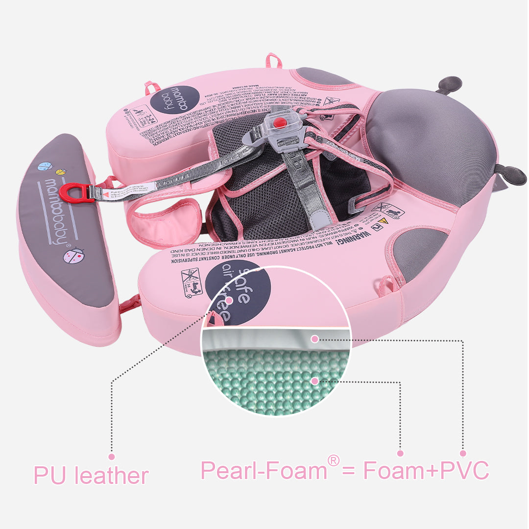 Mambobaby Air-Free Ladybug Chest Float with Flat Canopy