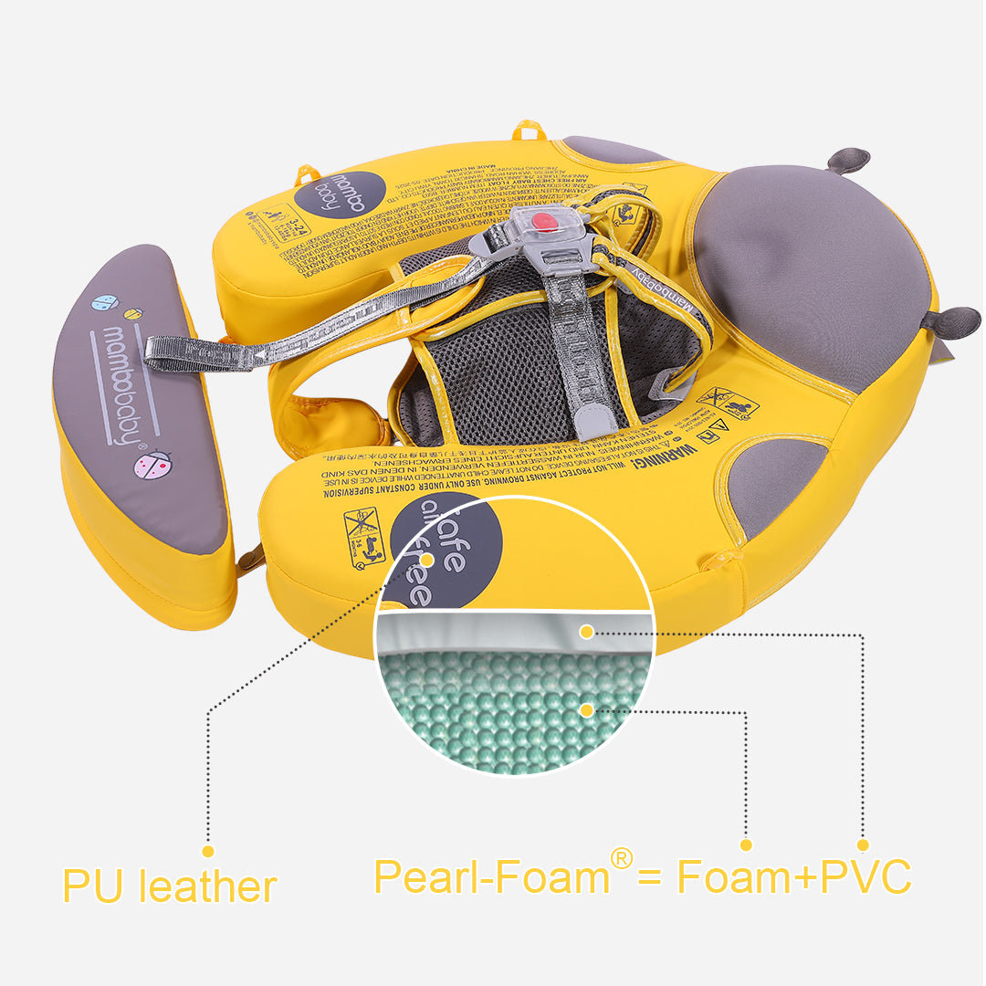Mambobaby Air-Free Ladybug Chest Float with Flat Canopy