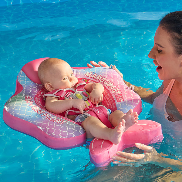 Mambobaby Air-Free Mermaid Chest Float with Flat Canopy