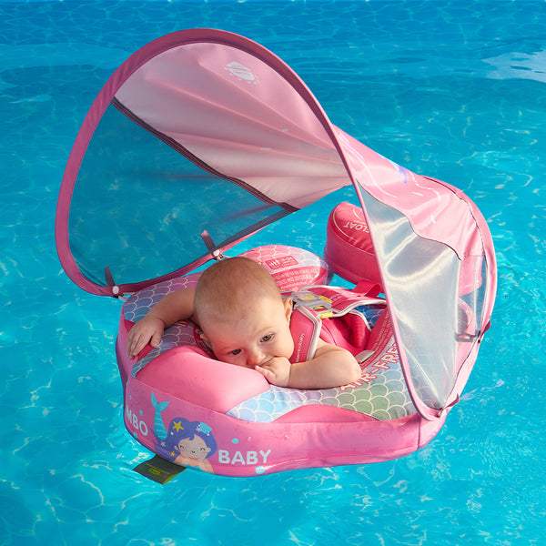 Mambobaby Air-Free Mermaid Chest Float with Flat Canopy