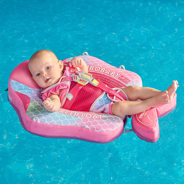 Mambobaby Air-Free Mermaid Chest Float with Flat Canopy