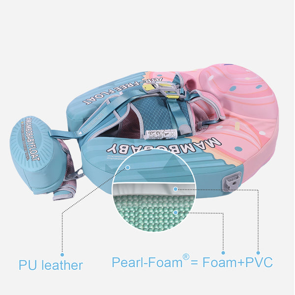 Mambobaby Air-Free Mint Cupcake Chest Float with 3D Canopy