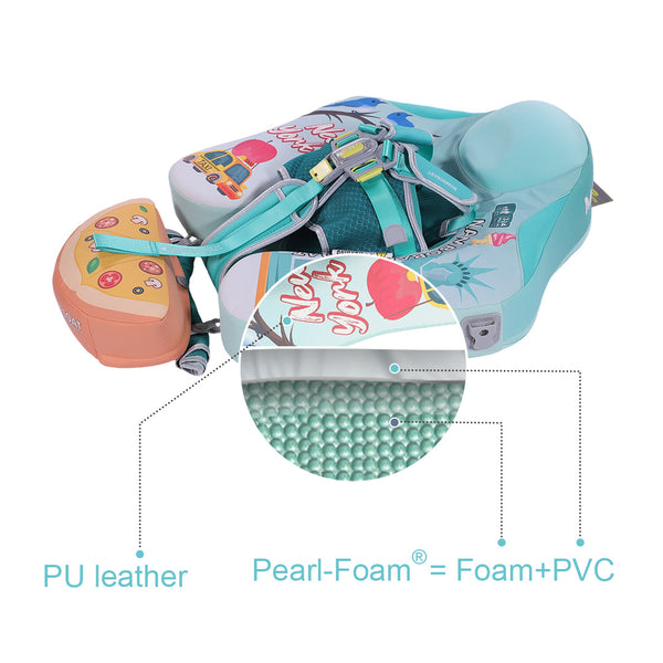 Mambobaby Air-Free New York Chest Float with 3D Canopy