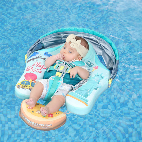 Mambobaby Air-Free New York Chest Float with 3D Canopy