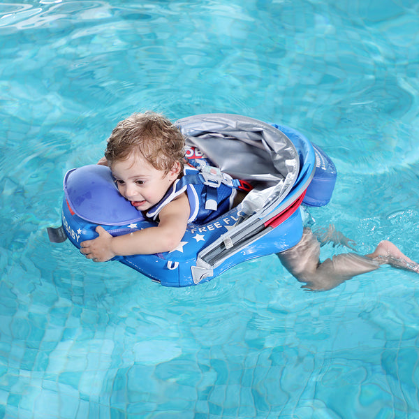 Mambobaby Air-Free Patriot Chest Float with 3D Canopy