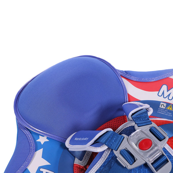 Mambobaby Air-Free Patriot Chest Float with 3D Canopy