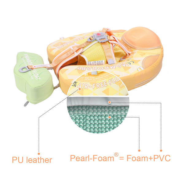 Mambobaby Air-Free Pineapple Chest Float with Flat Canopy