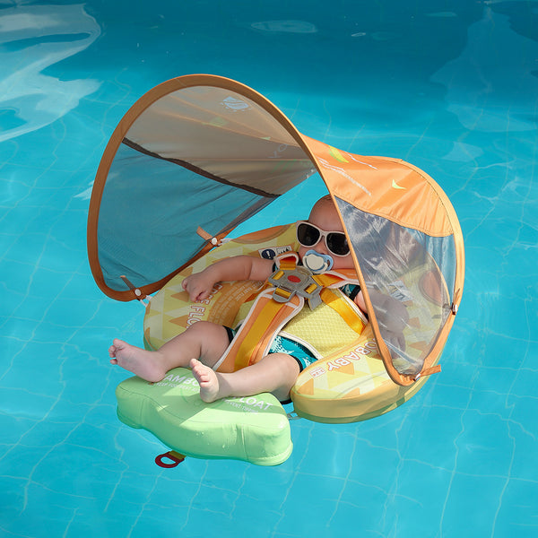 Mambobaby Air-Free Pineapple Chest Float with Flat Canopy