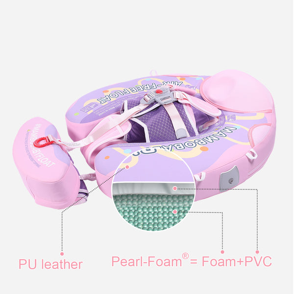 Mambobaby Air-Free Pink Donut  Chest Float with 3D Canopy