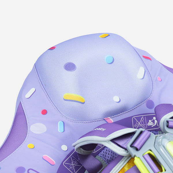 Mambobaby Air-Free Purple Ice Cream Chest Float with Flat Canopy