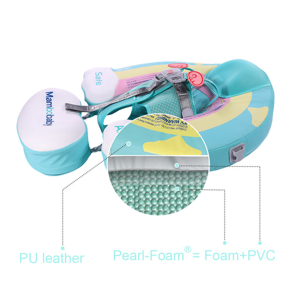 Mambobaby Pool Float Rainbow with Canopy and Tail