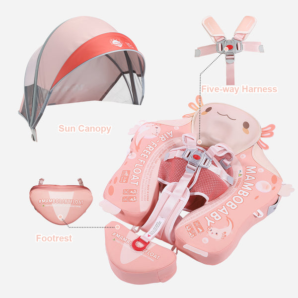 Mambobaby Air-Free Salamander Chest Float with 3D Canopy
