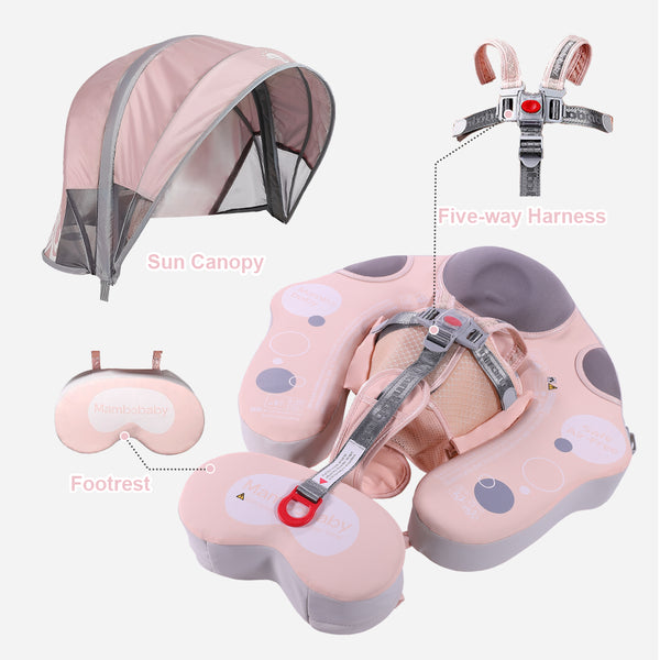 Mambobaby Air-Free Sea Lion Chest Float with 3D Canopy