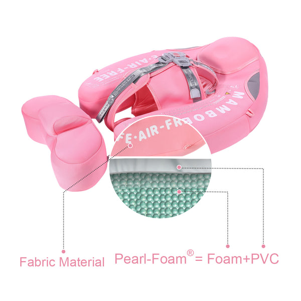 Mambobaby Air-Free Shark Chest Float with Flat Canopy