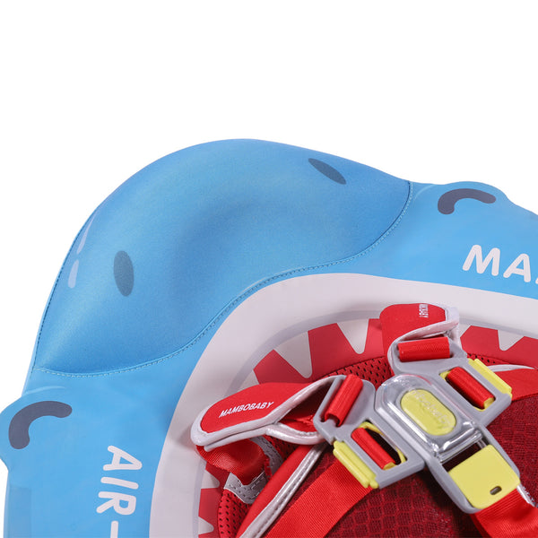Mambobaby Air-Free Shark Jaw Cuddle Chest Float with 3D Canopy