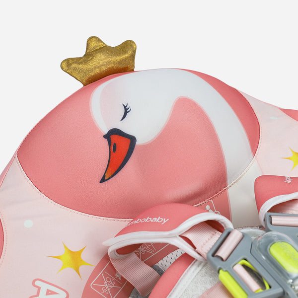 Mambobaby Air-Free Swan Chest Float with 3D Canopy