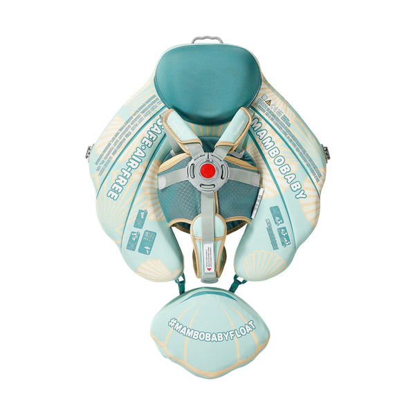 Mambobaby Air-Free Tail Seashell Chest Float with 3D Canopy