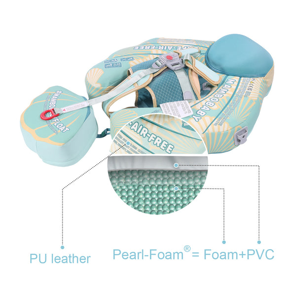 Mambobaby Air-Free Tail Seashell Chest Float with 3D Canopy