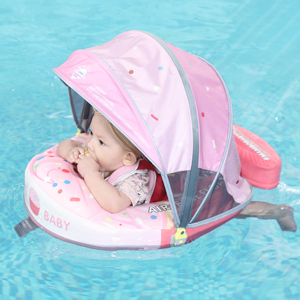 Mambobaby Air-Free Vanilla Cupcake Chest Float with 3D Canopy