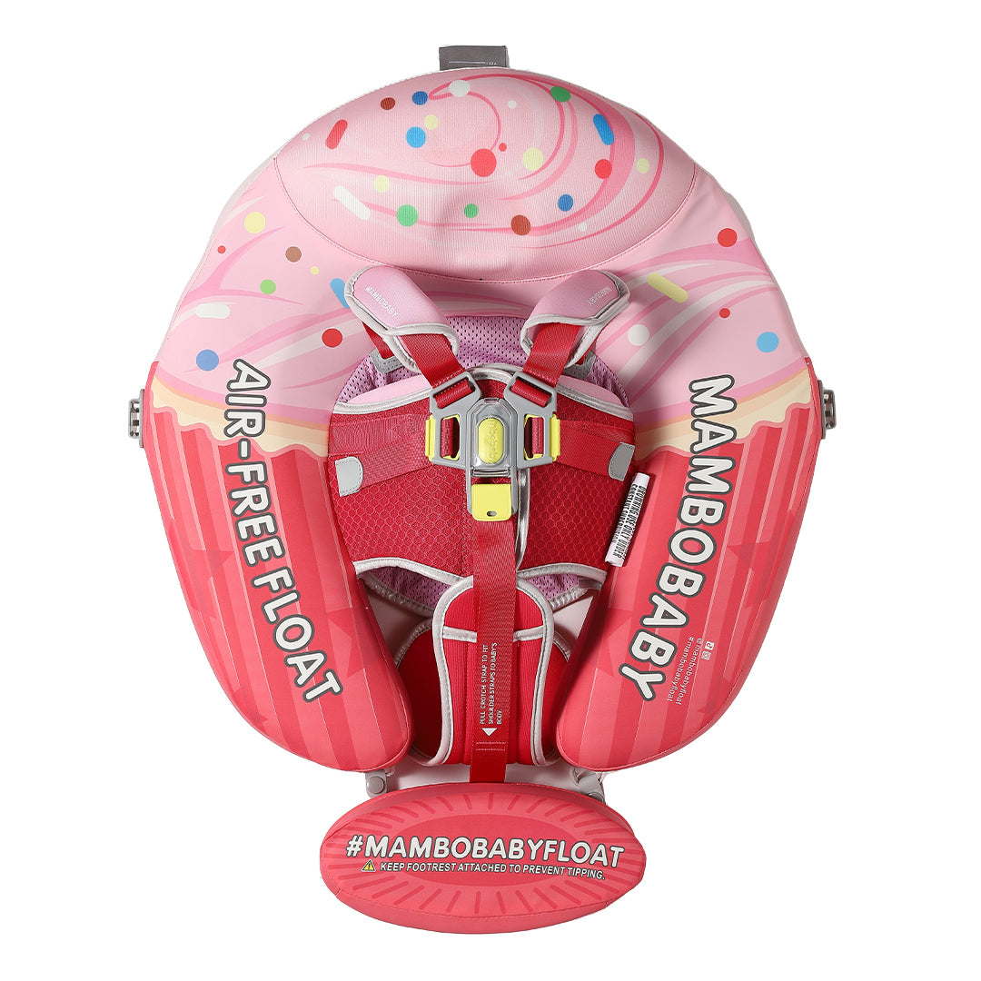 Mambobaby Air-Free Vanilla Cupcake Chest Float with 3D Canopy