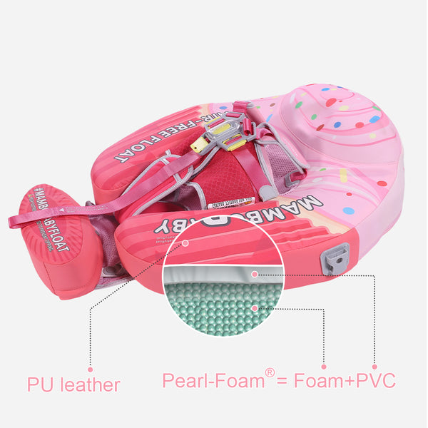 Mambobaby Air-Free Vanilla Cupcake Chest Float with 3D Canopy