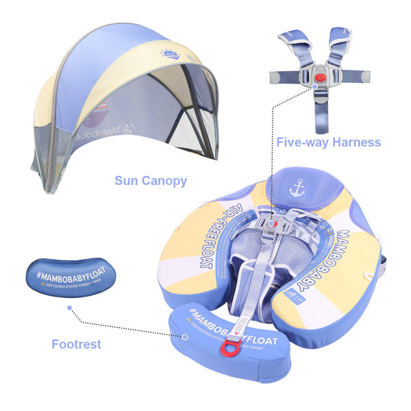 Mambobaby Air-Free Voyage Chest Float with 3D Canopy