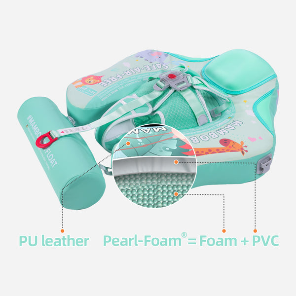 Mambobaby Air-Free Zoo Chest Float with 3D Canopy