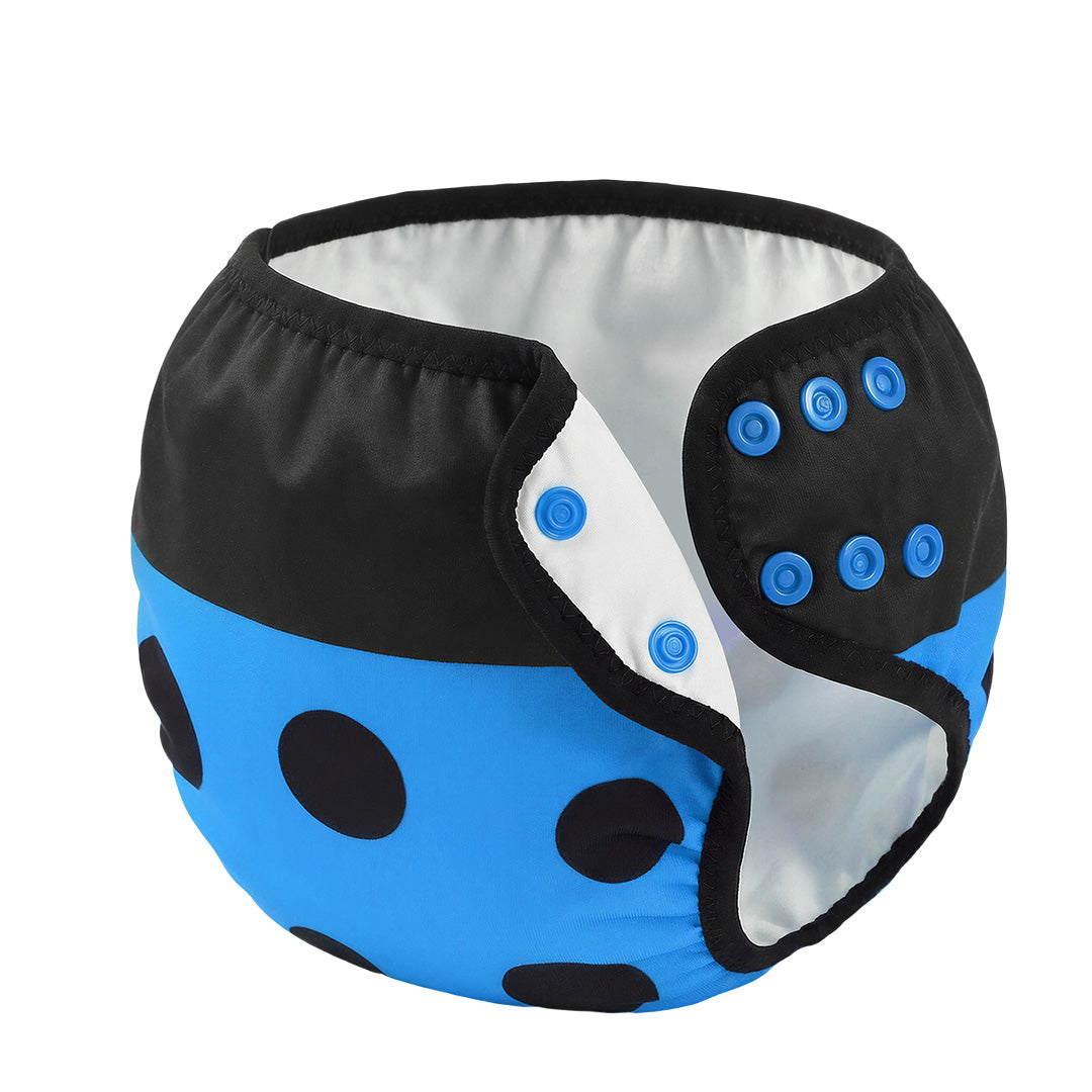 Blue Ladybug Swimming Diaper