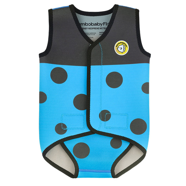 Mambobaby Baby Thermal Wetsuit-Blue Ladybug