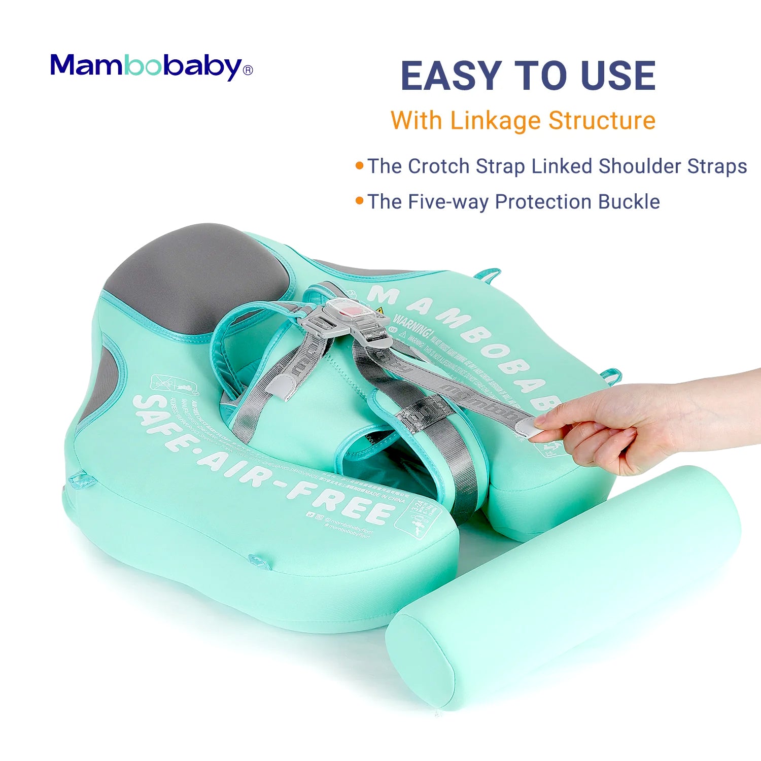 Mambobaby Air-Free Deluxe Chest Float with Flat Canopy