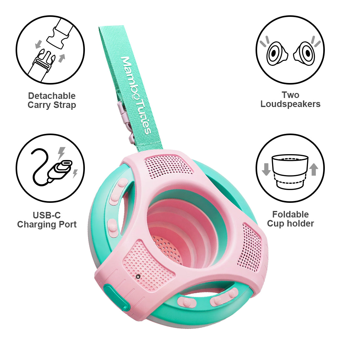 Mambobaby Floating Speaker with Cup Holder