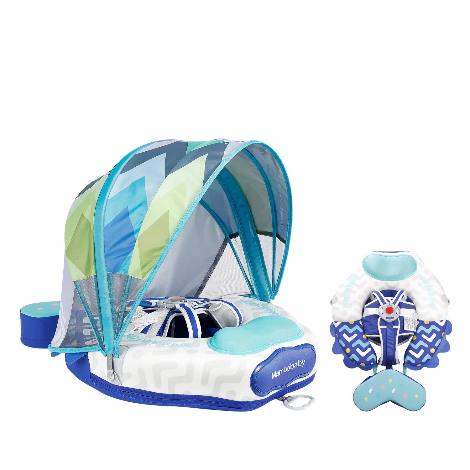 Mambobaby Pool Float With Canopy And Tail - Colofish – Mambobaby Float Shop