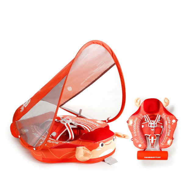 Mambobaby Pool Float with Canopy and Tail Crab