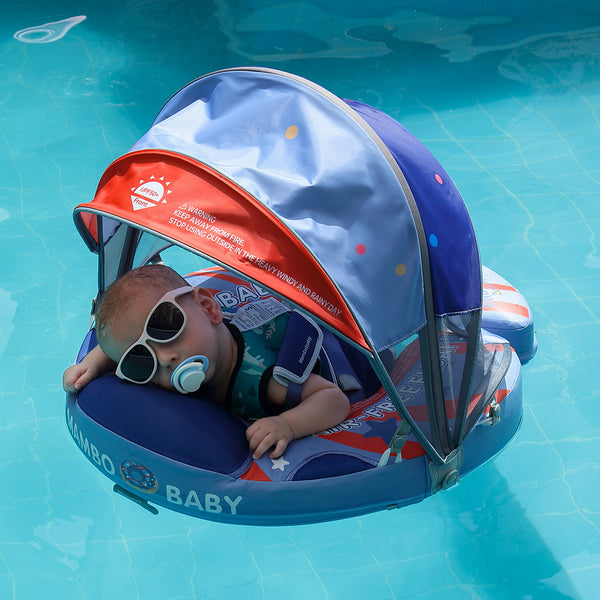Mambobaby Air-Free American Doughnut  Chest Float with 3D Canopy