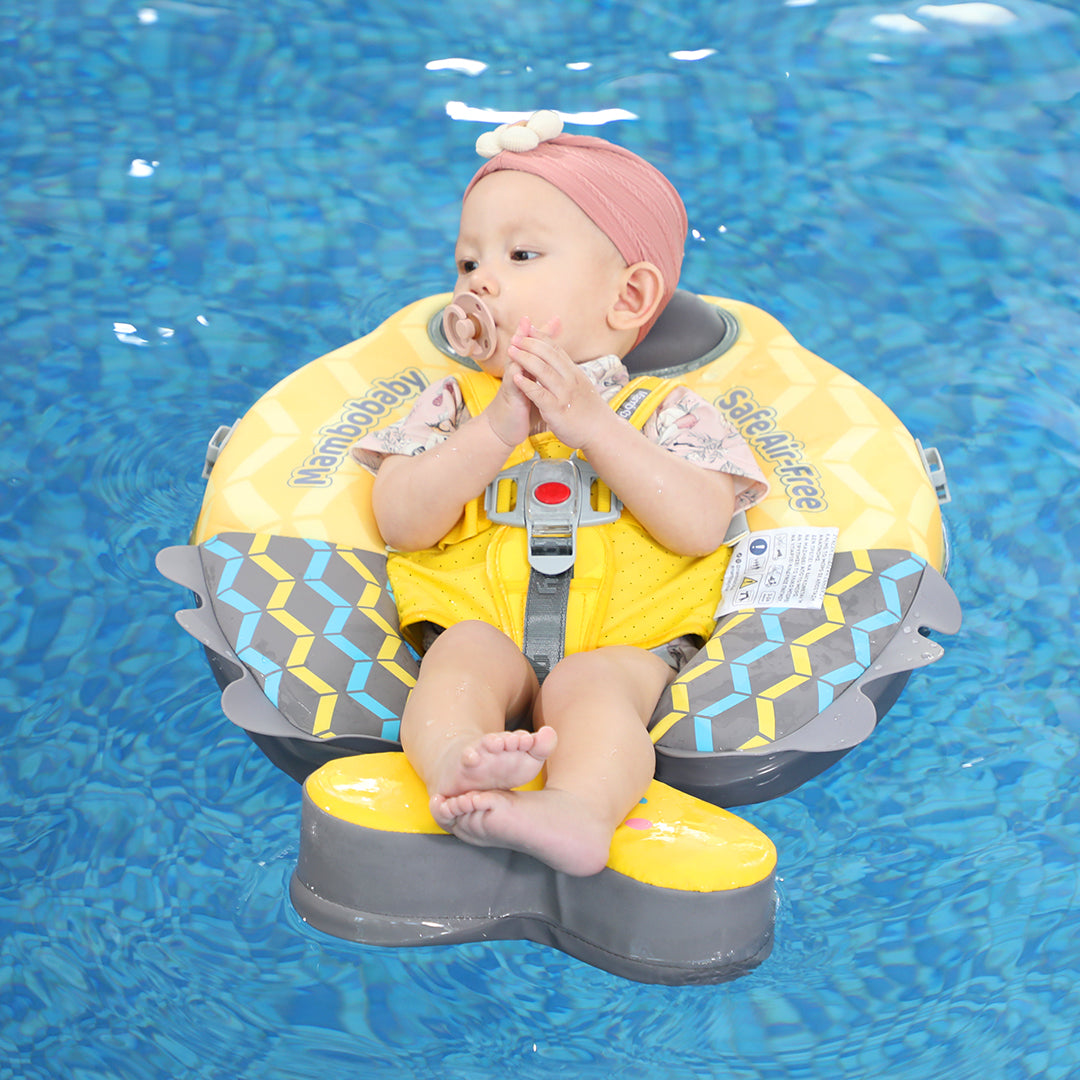 Mambobaby Air-Free Colorful Fish Chest Float with 3D Canopy