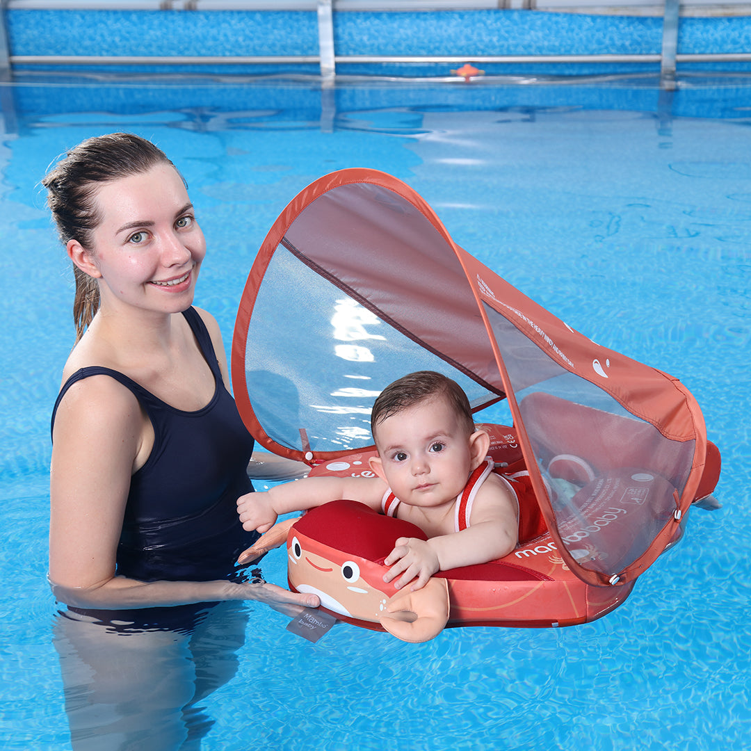Mambobaby Air-Free Crab Chest Float with Flat Canopy